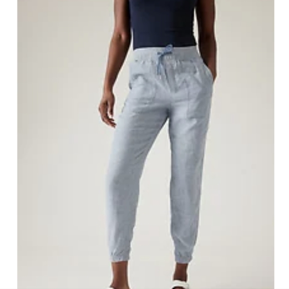 Athleta Retreat Linen Jogger in chambray - Picture 5 of 5